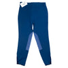 Back of Ovation Side Zip Breeches in Blue