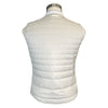 Back of Cavalleria Toscana Quilted Piquet Vest in Sand