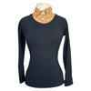 CALLIDAE The Practice Shirt in Black + Cognac Dobby