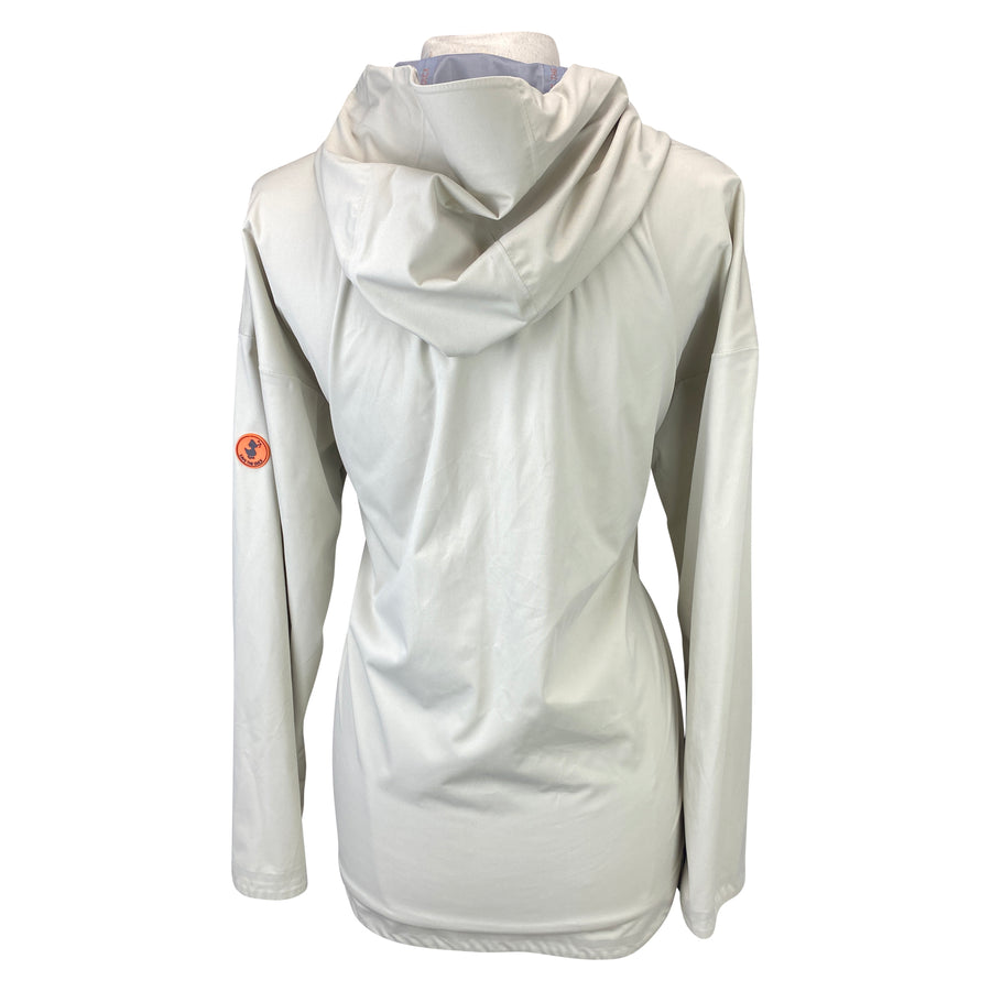 Back of Save the Duck 'Rainy' Waterproof Jacket in Beige