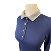 Collar of Hannah Childs 'Huntley' Polo in Navy 