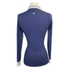 Back of Hannah Childs 'Huntley' Polo in Navy 