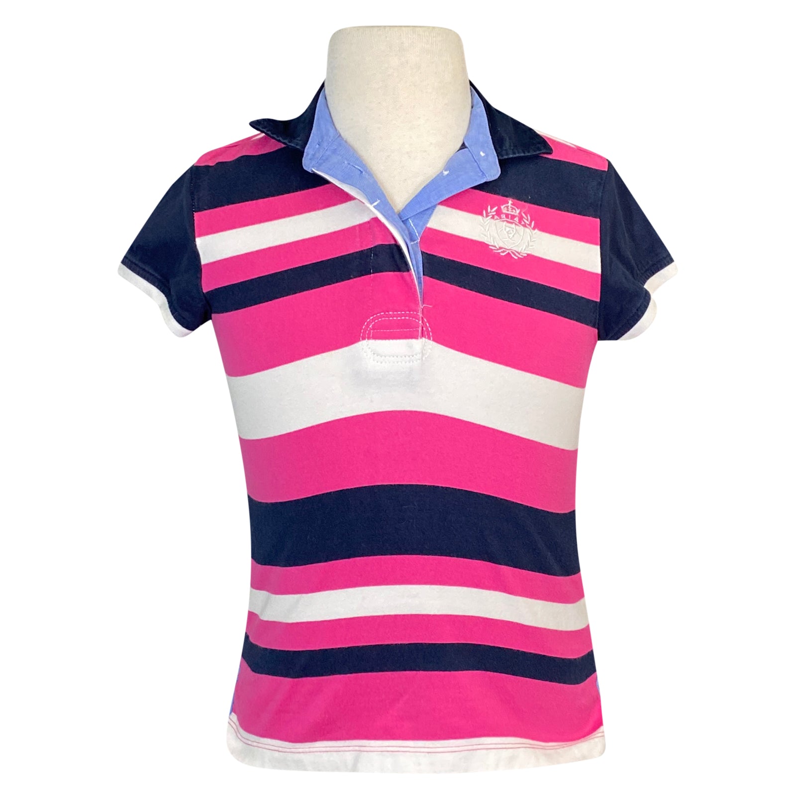 Ariat Polo in Pink Stripe