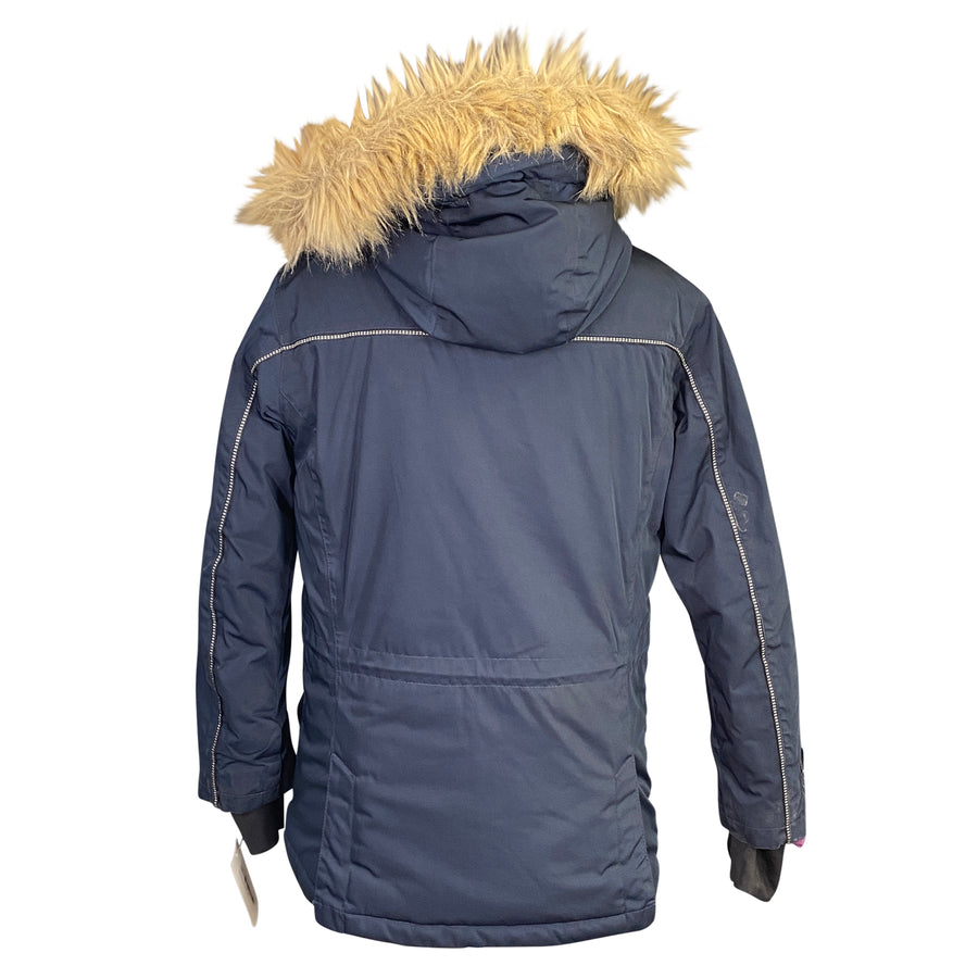 Back of Dover Saddlery HeatBlast Jacket in Navy