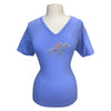 Equine Artwear Rhinestone Tee in Periwinkle 