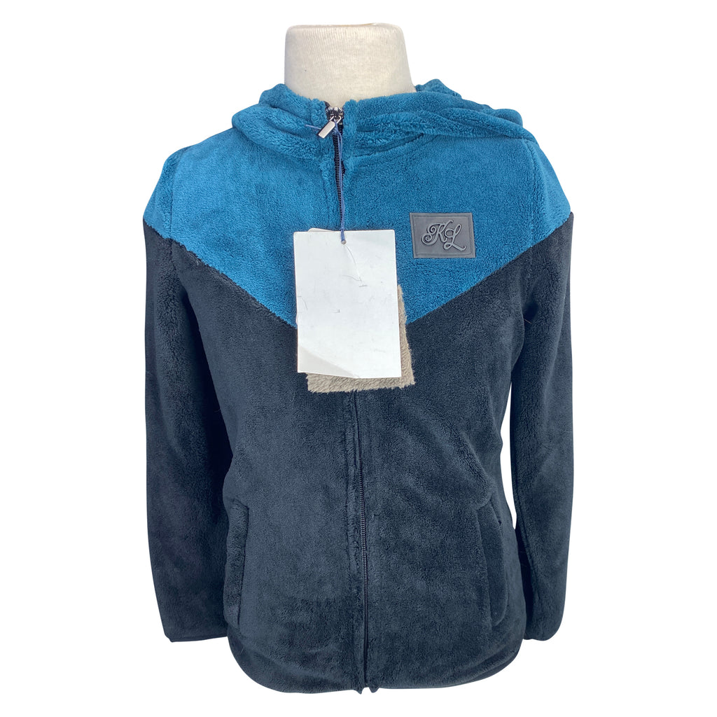 Kingsland 'Nelia' Coral Fleece Jacket in Black/Teal