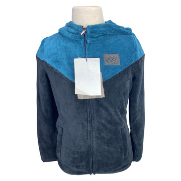 Kingsland 'Nelia' Coral Fleece Jacket in Black/Teal