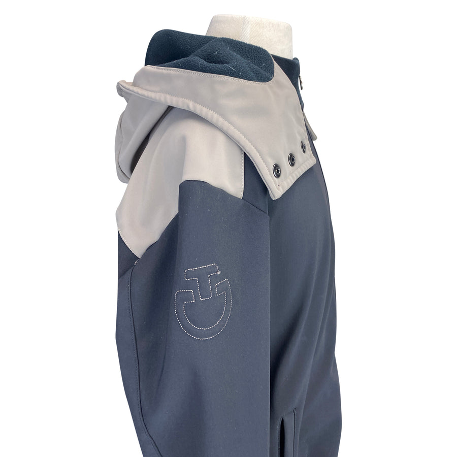 Side of Cavalleria Toscana Hooded Bomber in Black