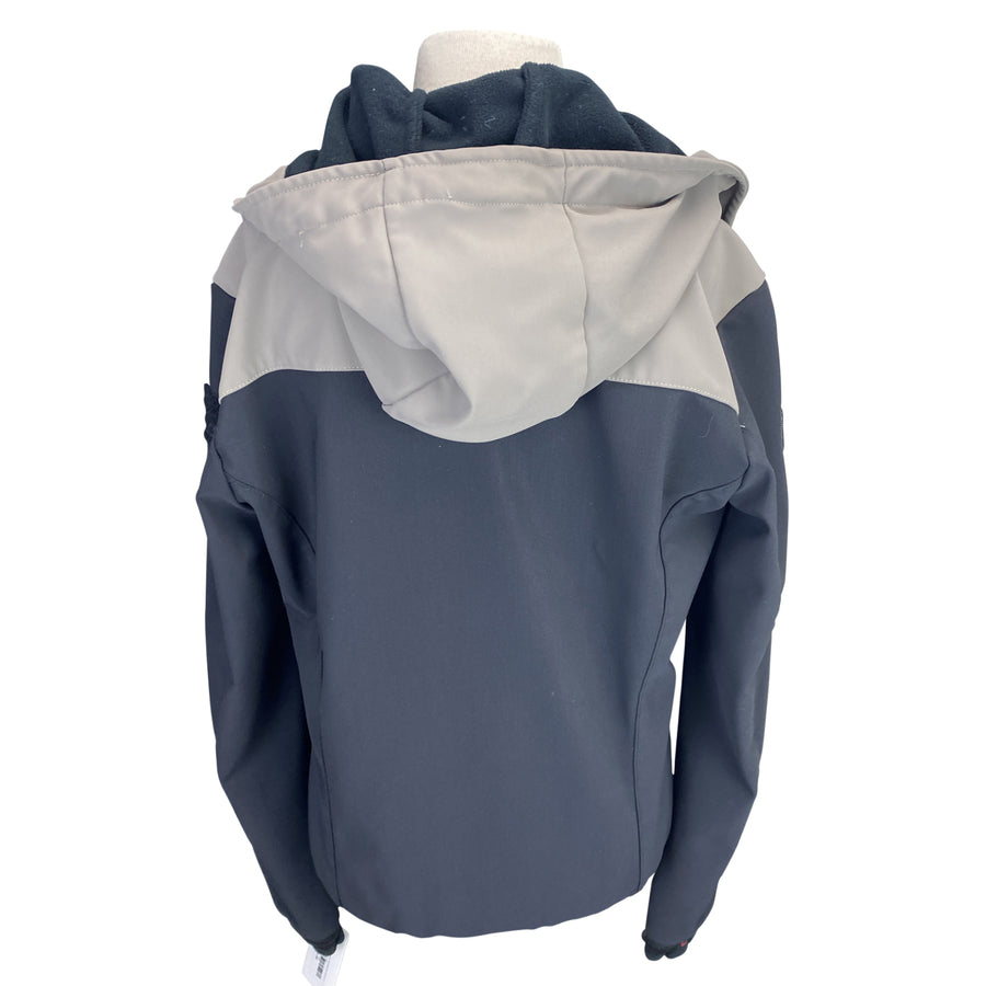 Back of Cavalleria Toscana Hooded Bomber in Black