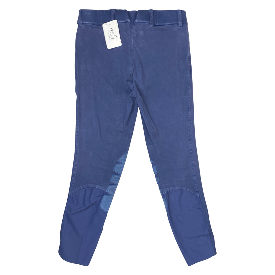 Back of Ariat Heritage Knee Patch Breeches in Navy 