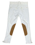 Back of Le Fash 'City' Breeches in White/Tan
