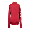 Back of Ariat Tek Cold Series Sweatshirt in Brick Red Heather