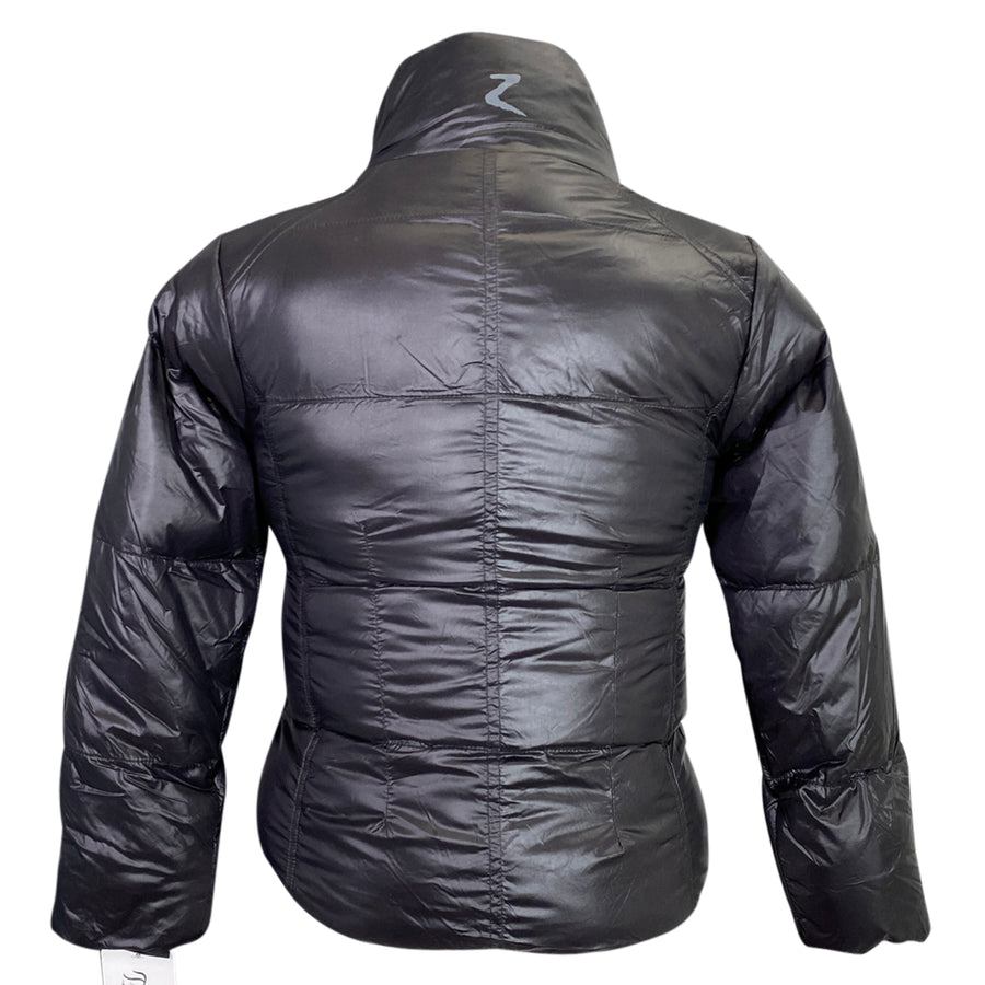 Back of Horze 'Rianna' Puffer Jacket in Black