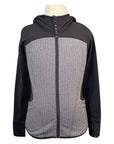 Ivivva Hooded Zip-Up Jacket in Black/Grey
