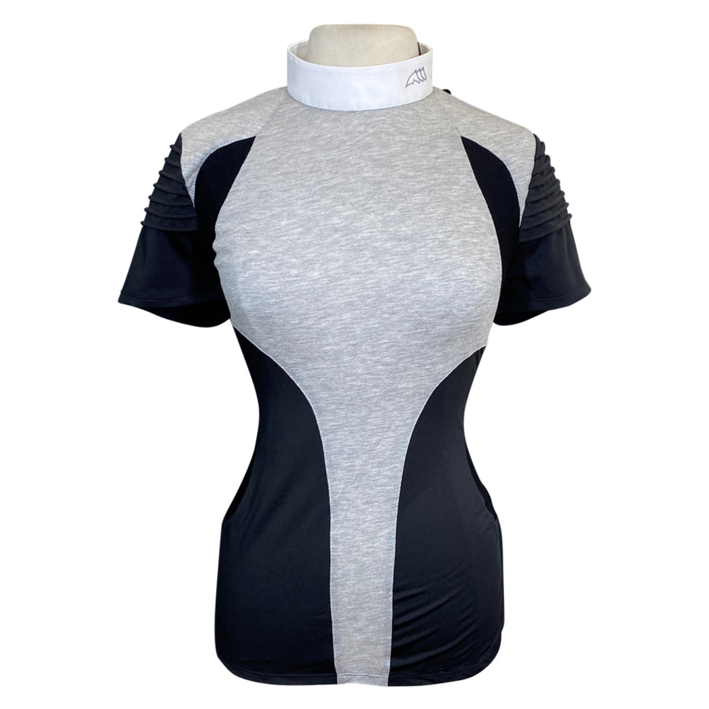 Equiline 'Carol' Competition Shirt in Melange Grey