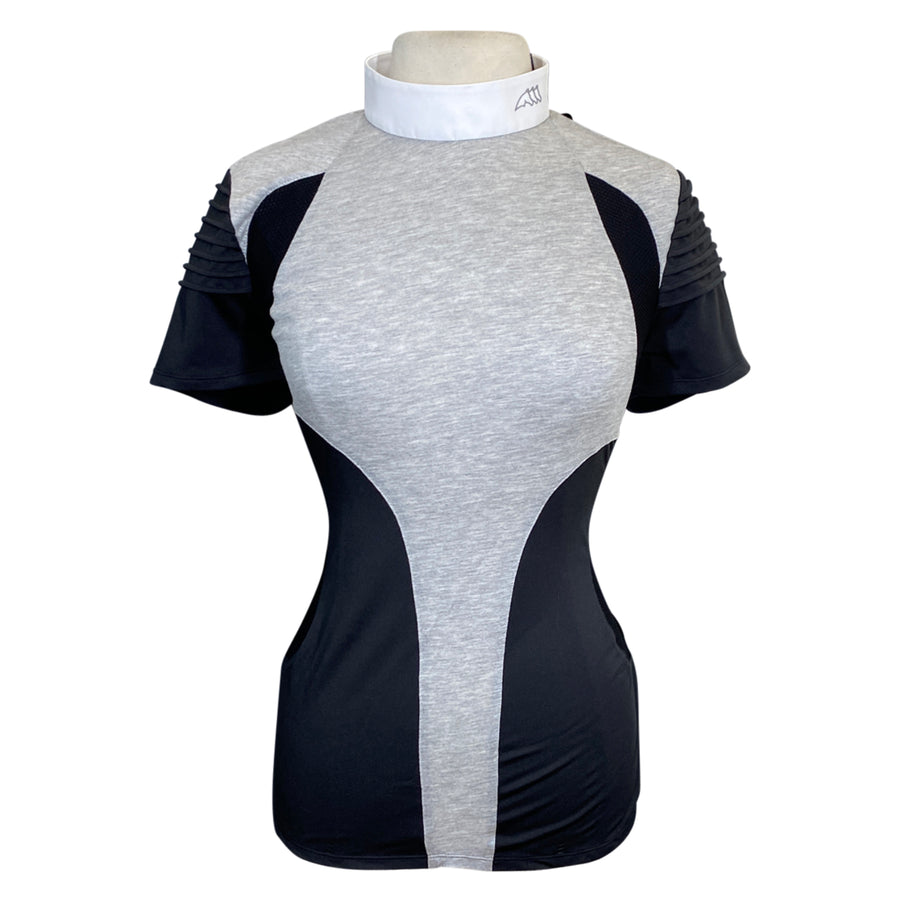 Equiline 'Carol' Competition Shirt in Melange Grey 