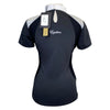 Back of Equiline 'Carol' Competition Shirt in Melange Grey 