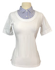 CALLIDAE The Practice Shirt in White w/ Fancy Stripe
