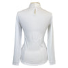 Back of Equiline 'Noemi' Competition Shirt in White