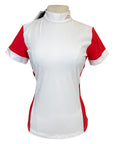 Equiline 'Heather' Competition Shirt in Fire Red 