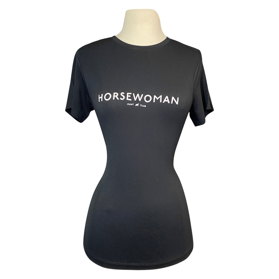 Hunt Club 'Horsewoman' Bamboo Tee in Black