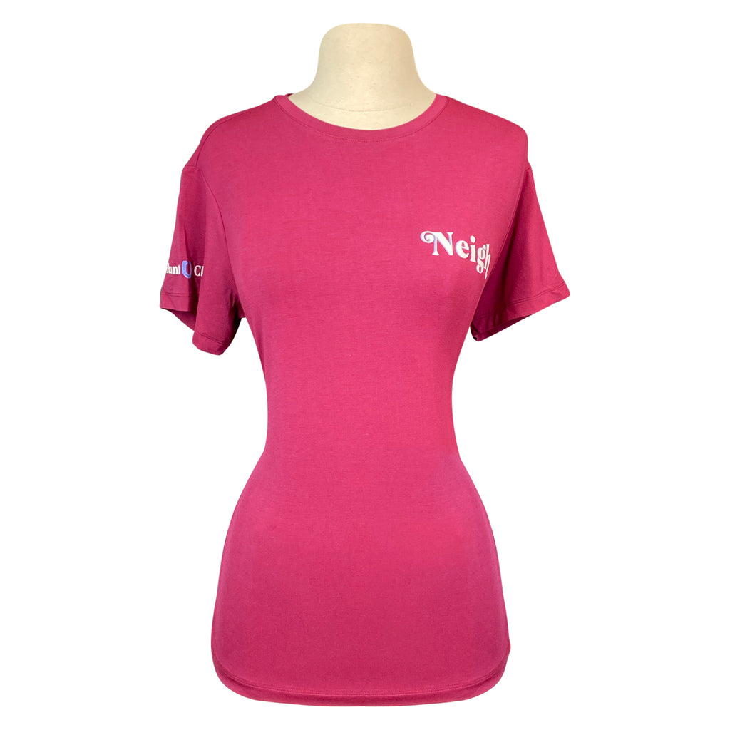 Hunt Club 'Neigh' Bamboo Tee in Sangria