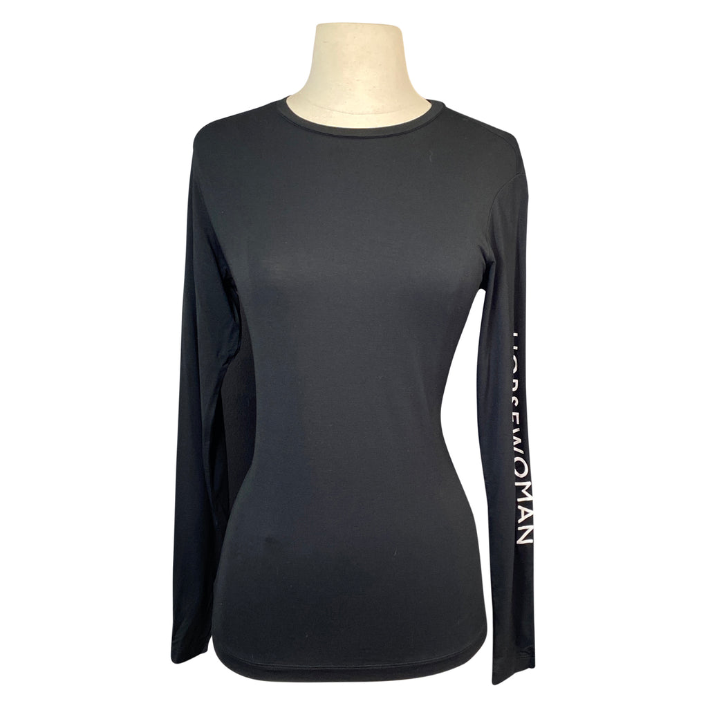 Hunt Club 'Horsewoman' Bamboo Tee in Blac