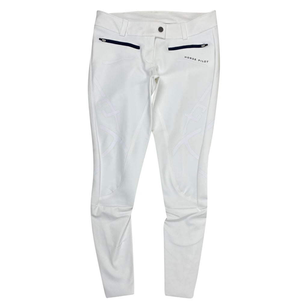 Horse Pilot 'X-Plosive' Breeches in White 