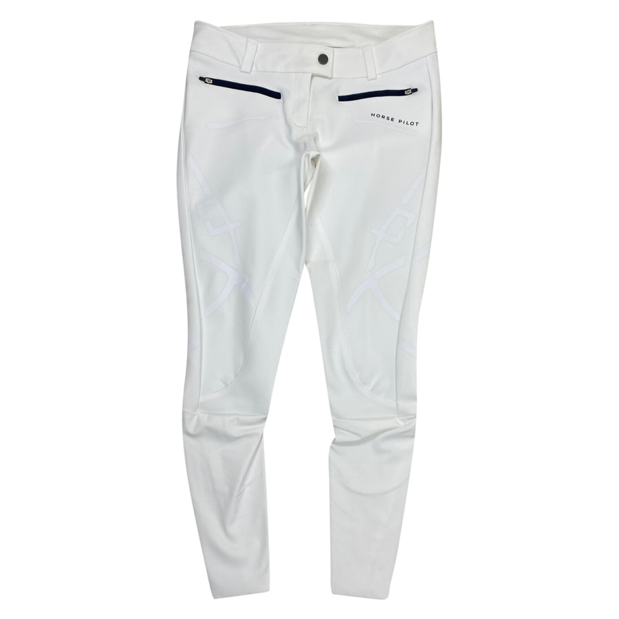 Horse Pilot 'X-Plosive' Breeches in White 