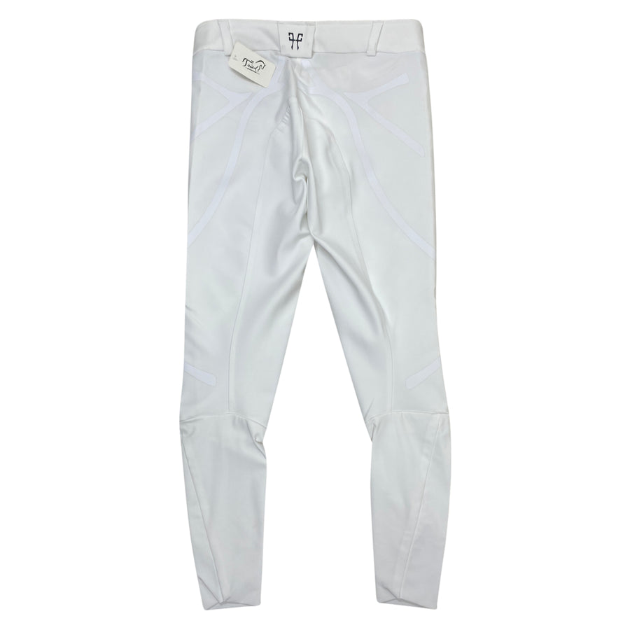 Back of Horse Pilot 'X-Plosive' Breeches in White 