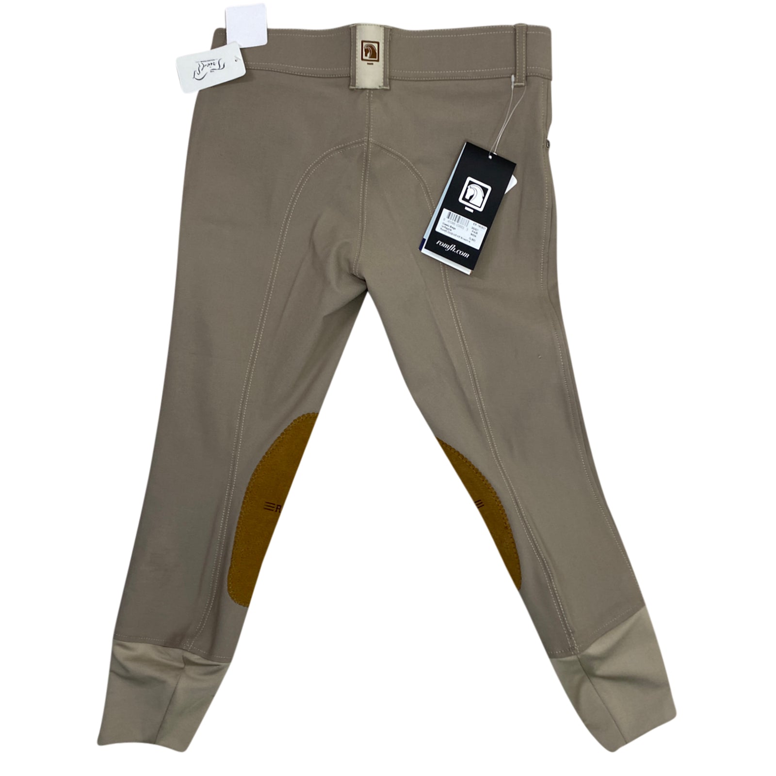 Back of Romfh 'International' Euro Seat Breeches in Beige