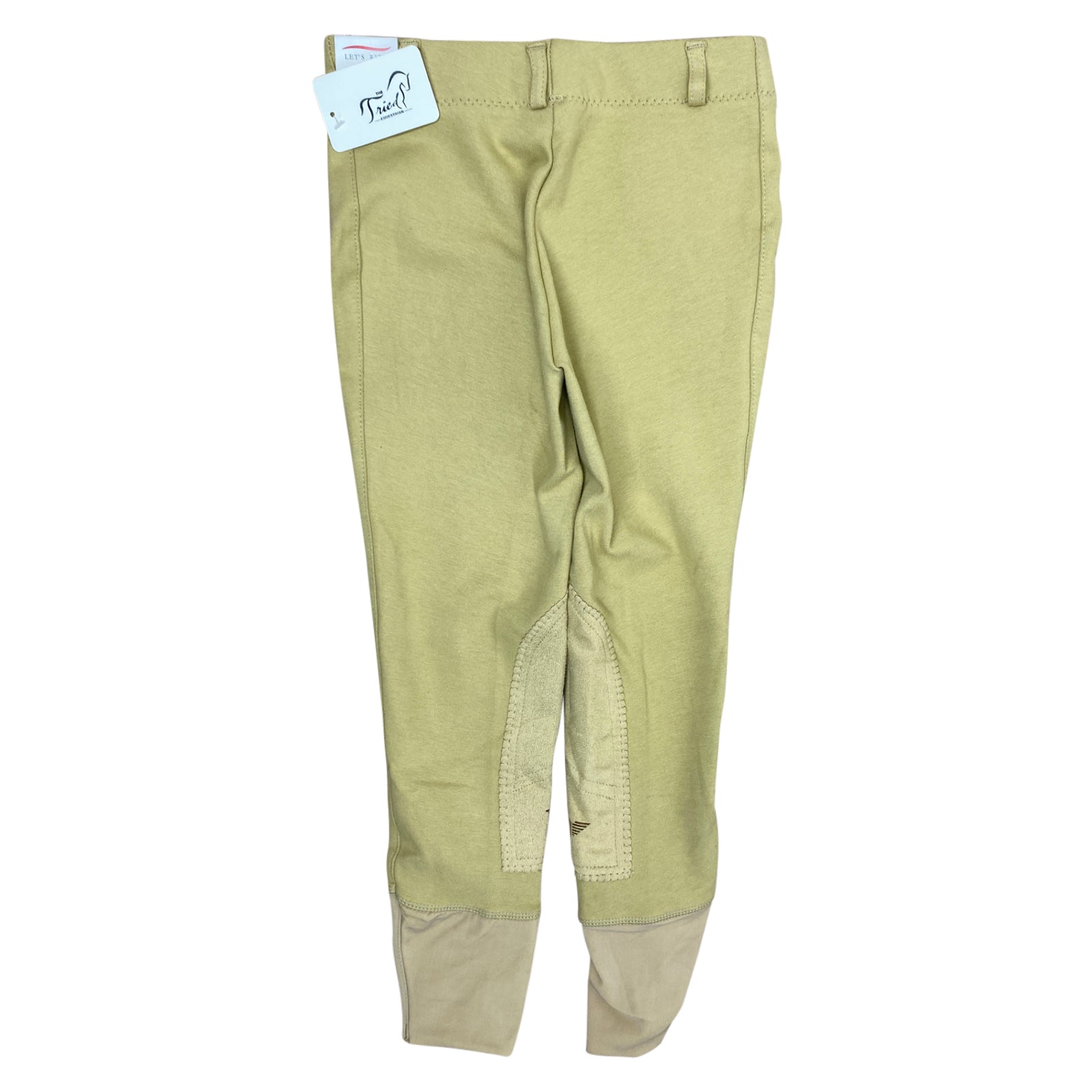 Back of TuffRider Starter Lowrise Pull-On Breeches in Tan