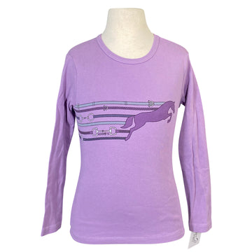 Kerrits 'Pony Up' Long Sleeve Tee in Purple