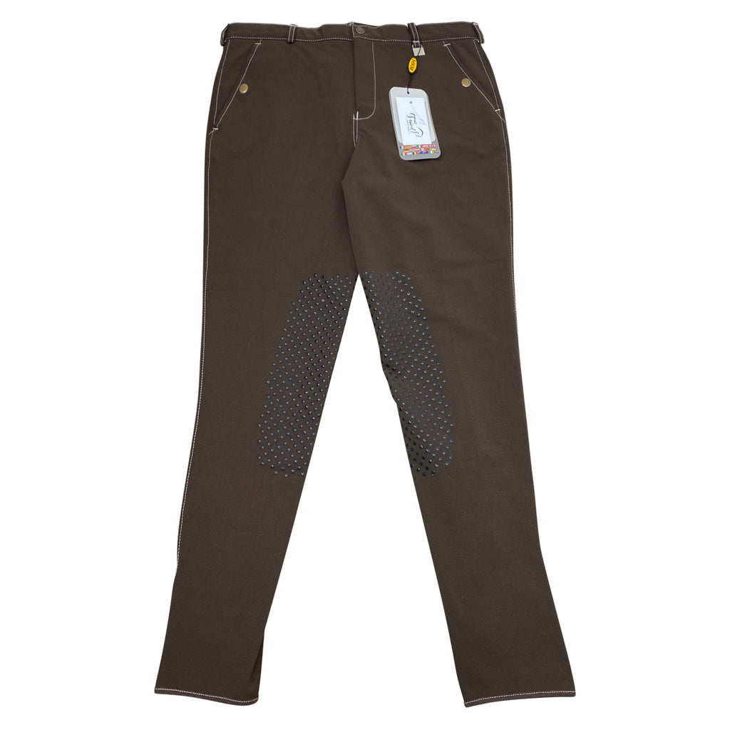 HKM Knee Patch Breeches in Brown