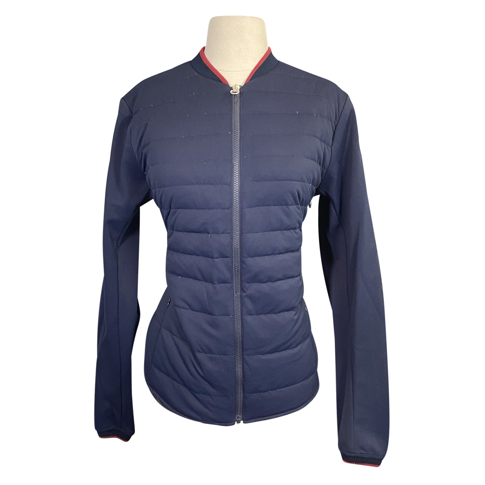Cavalleria Toscana Piquet Detachable Sleeve Jacket in Navy - Women&#39;s Large