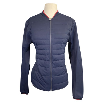 Cavalleria Toscana Piquet Detachable Sleeve Jacket in Navy - Women's Large