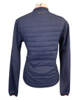 Back of Cavalleria Toscana Piquet Detachable Sleeve Jacket in Navy - Women's Large