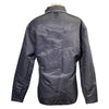 Back of Yagya 'Double Up' Stable Jacket in Black/Plaid