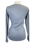 Back of Base by Kingsland 'Mazie' Shirt in Heather Grey