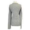 Back of TKEQ Knit 'High Collar' Sweater in Birch