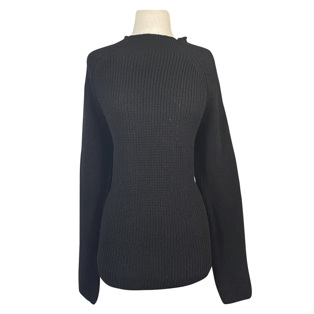 TKEQ Knit 'High Collar' Sweater in Black
