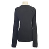 Back of TKEQ Knit 'High Collar' Sweater in Black