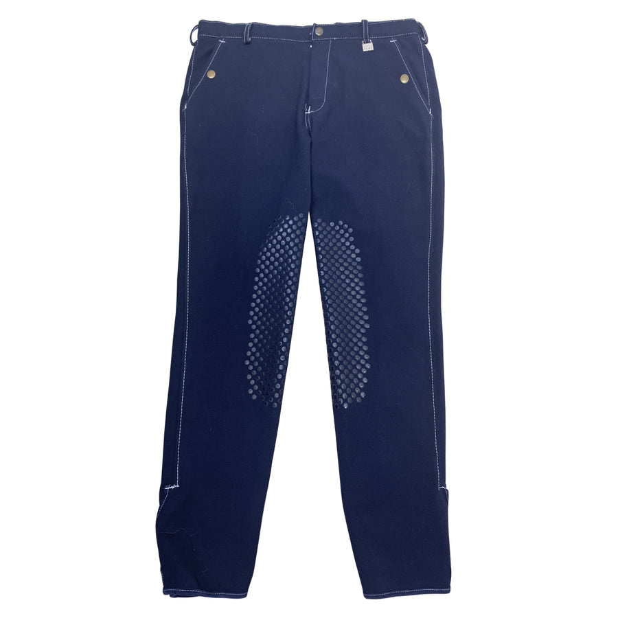HKM Knee Patch Breeches in Navy