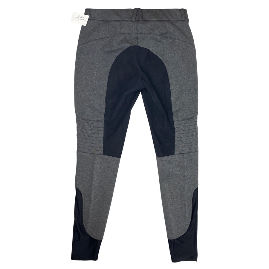 Back of Arista Equestrian Full Seat Breeches in Charcoal