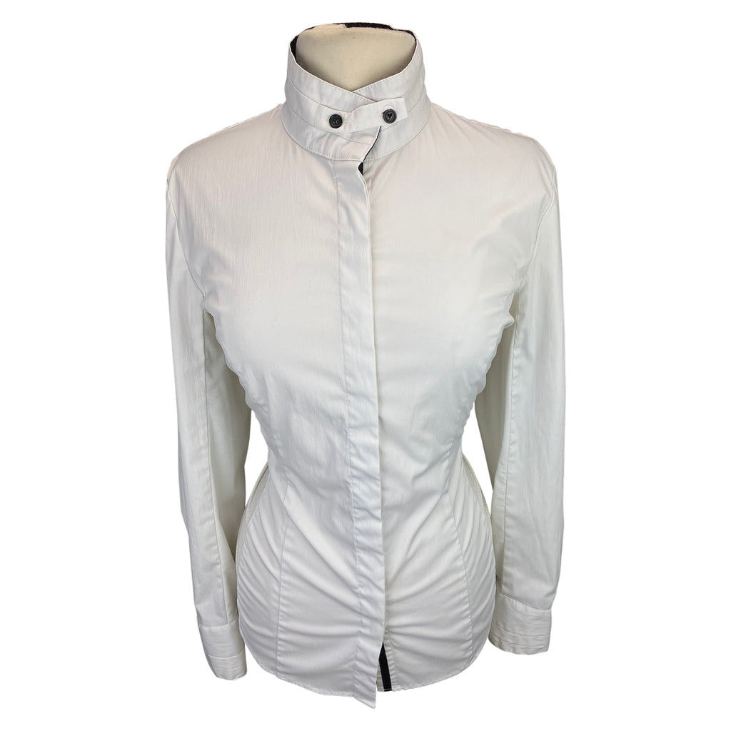 Asmar Equestrian Show Shirt in White/Black