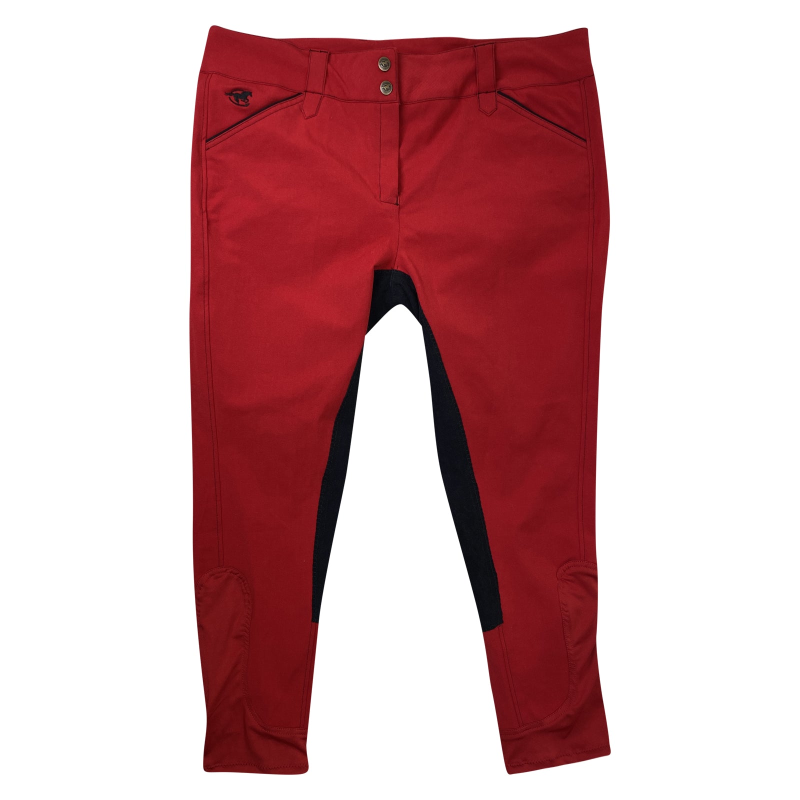 SmartPak Piper Evolution Full Seat Breeches in Red/Black