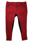 SmartPak Piper Evolution Full Seat Breeches in Red/Black