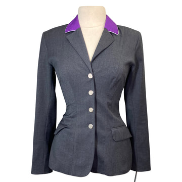 Winston Equestrian Exclusive Competition Coat in Grey/Purple