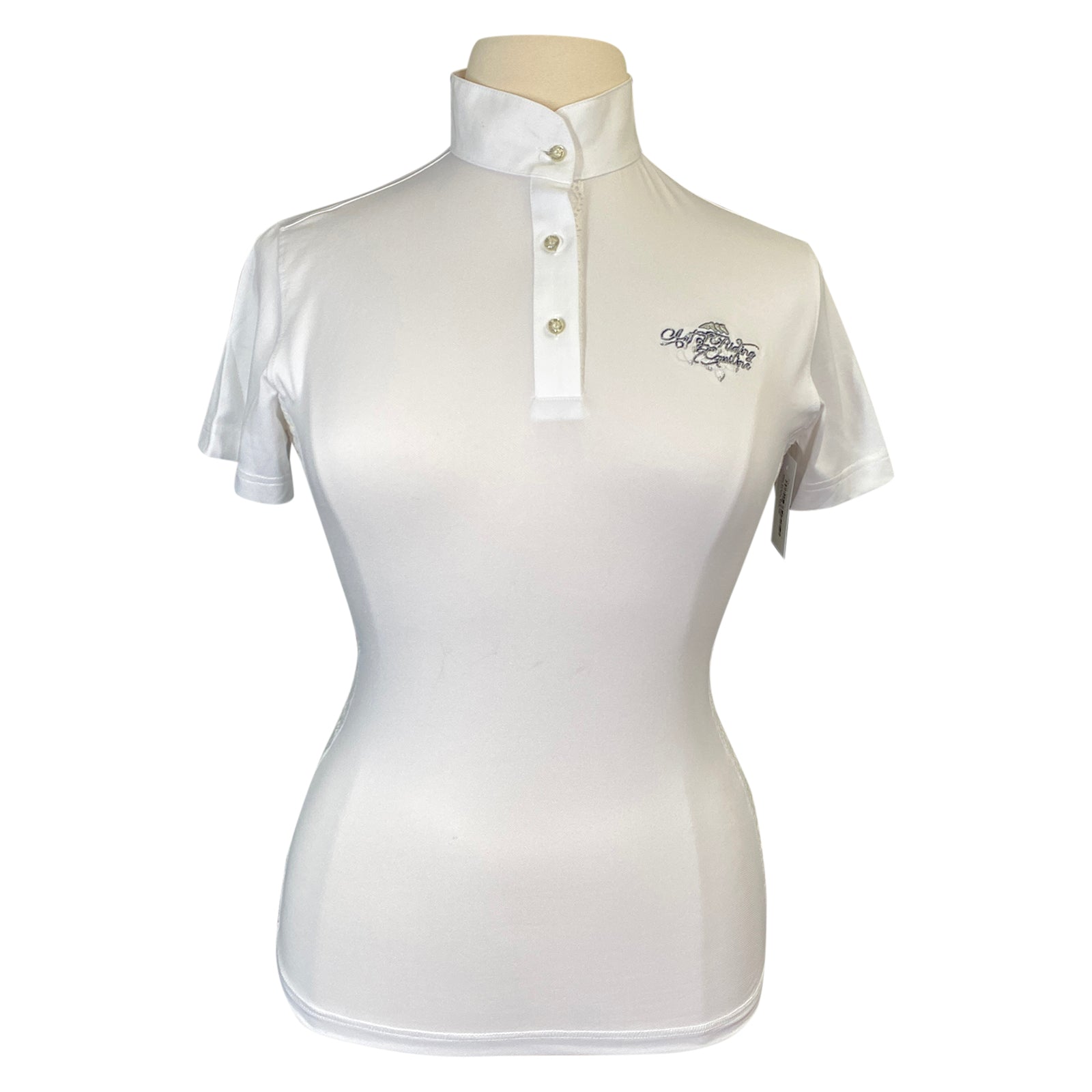 Equiline &#39;Page&#39; Short Sleeve Show Shirt in White