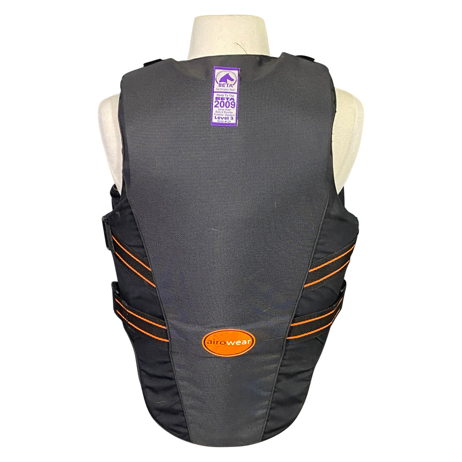 Back of Airowear 'Outlyne' Teen Vest in Black